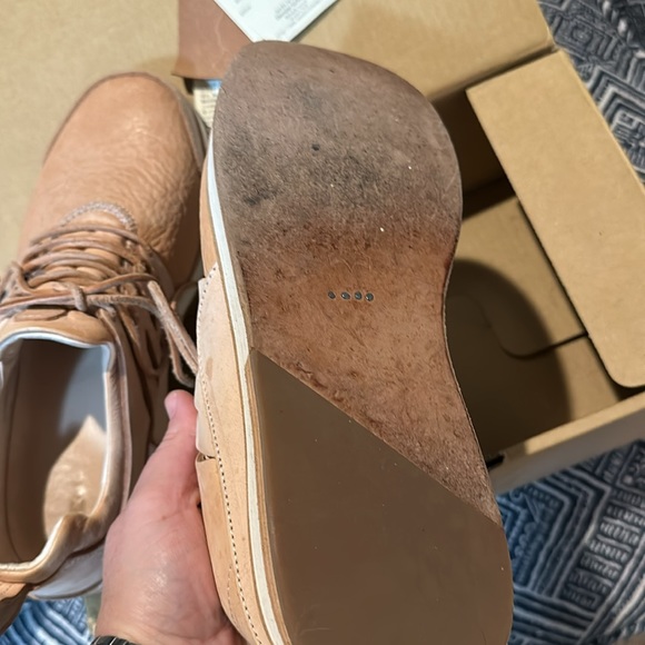 Hender Scheme made in Japan natural veg tan shoes size 4 (similar to men’s 8) - Picture 6 of 6